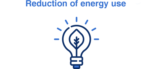 Reduction of energy use